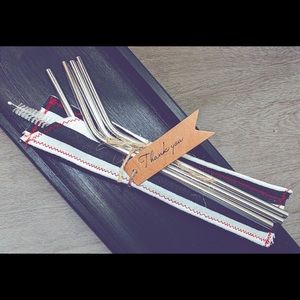Stainless steel straws 4pk