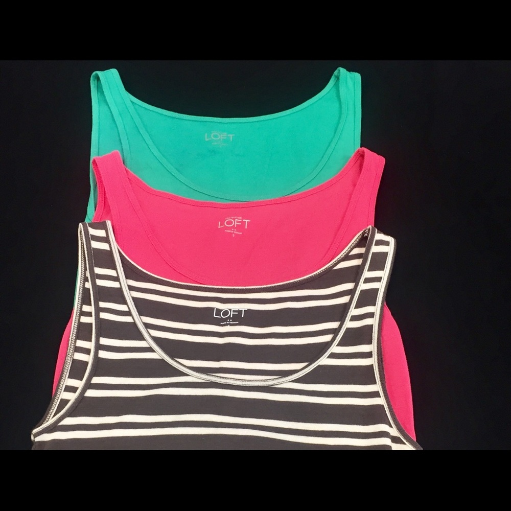 3 New ladies Small Ann Taylor Loft Tank Tops