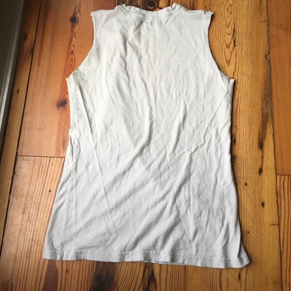 "Eyebrows of everything" grey muscle tee - Picture 2 of 2