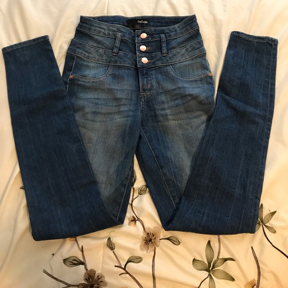 refuge Denim - Hi-waisted skinny jeans