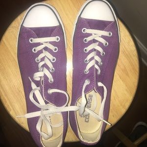 Womens purple converses
