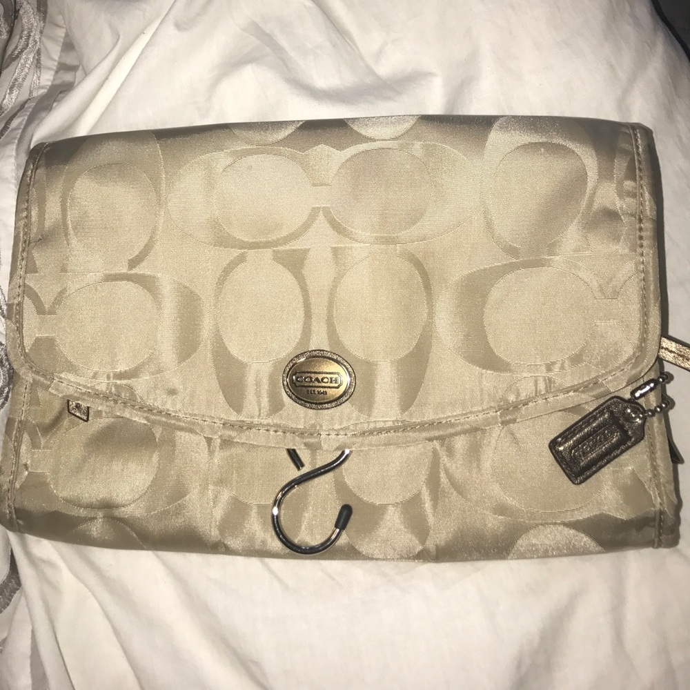Coach travel makeup bag