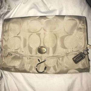 Coach travel makeup bag