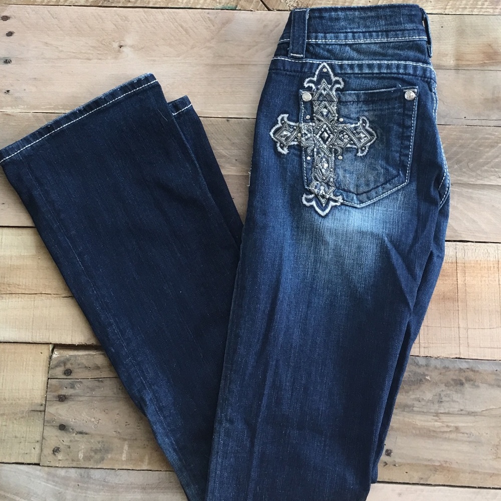 ♨️Miss Me Boot Cut Jeans Sz 26