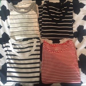 Striped long sleeve tee shirt bundle!!!