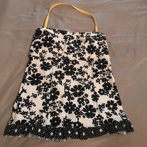 BLACK AND WHITE TANKINI