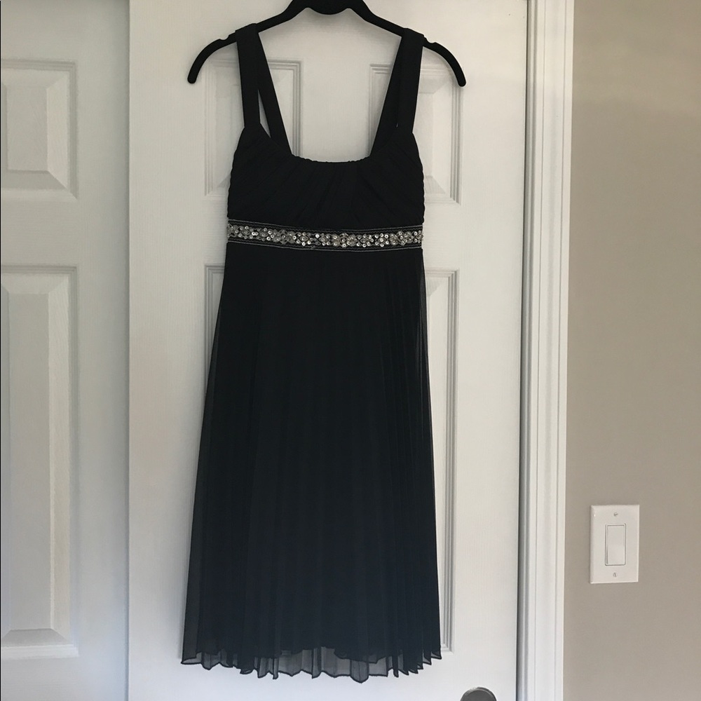 Black Formal Dress with Sequin Detail