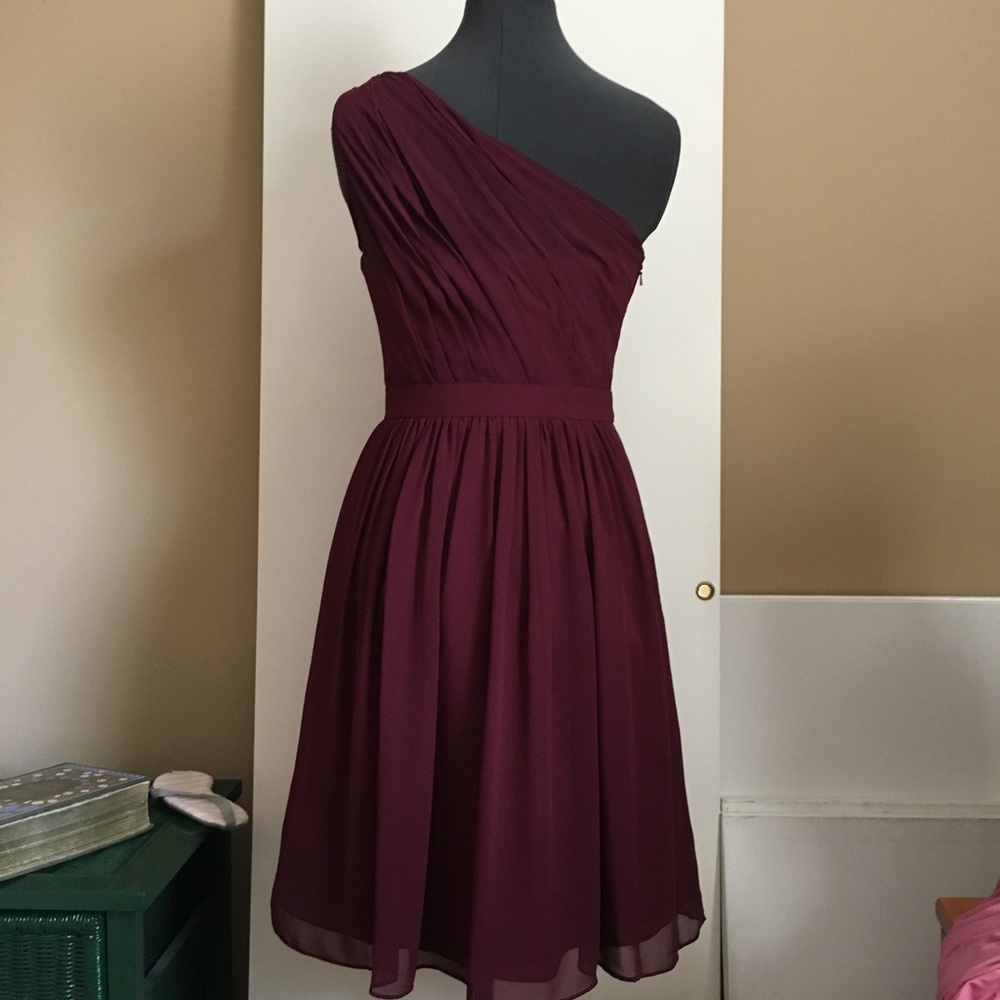 BILL LEVKOFF Wine Cocktail Dress - Picture 4 of 6