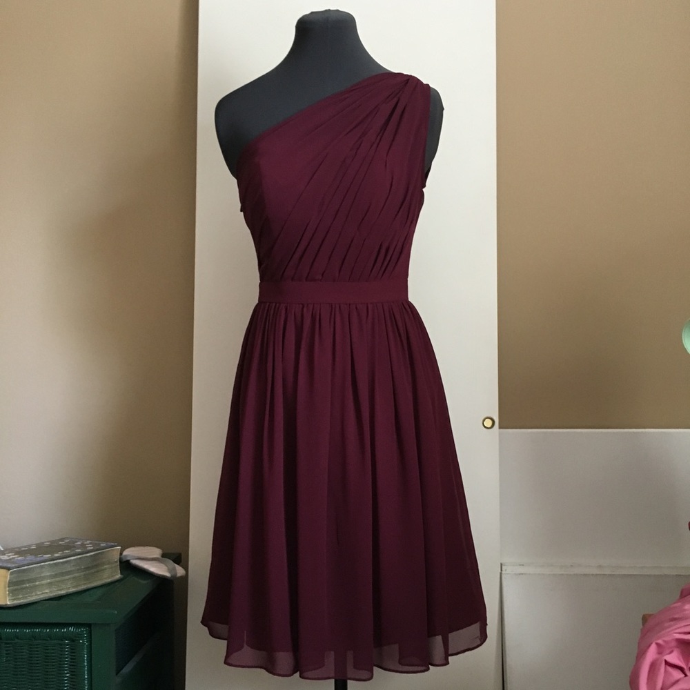 BILL LEVKOFF Wine Cocktail Dress - Picture 3 of 6