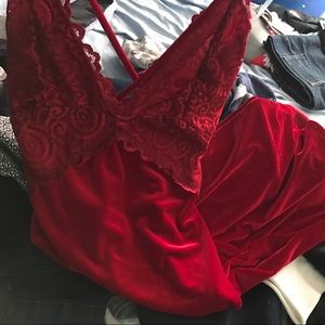 A beautiful red dress