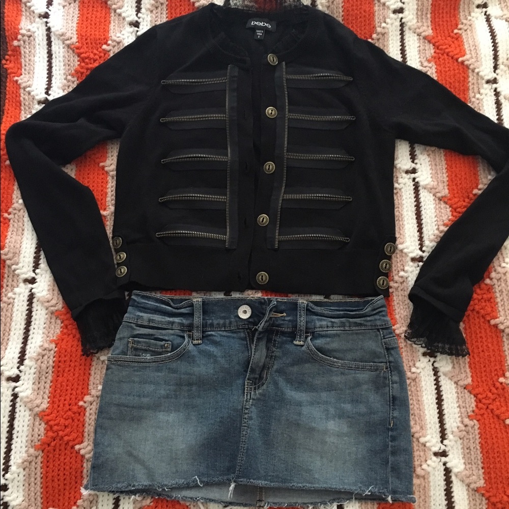 BeBe lace black blazer