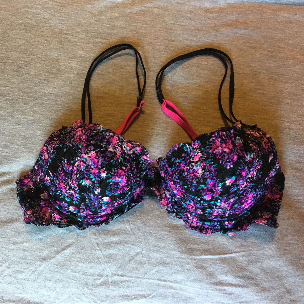 2 Victoria's Secret PINK convertible bras 32C - Picture 2 of 5