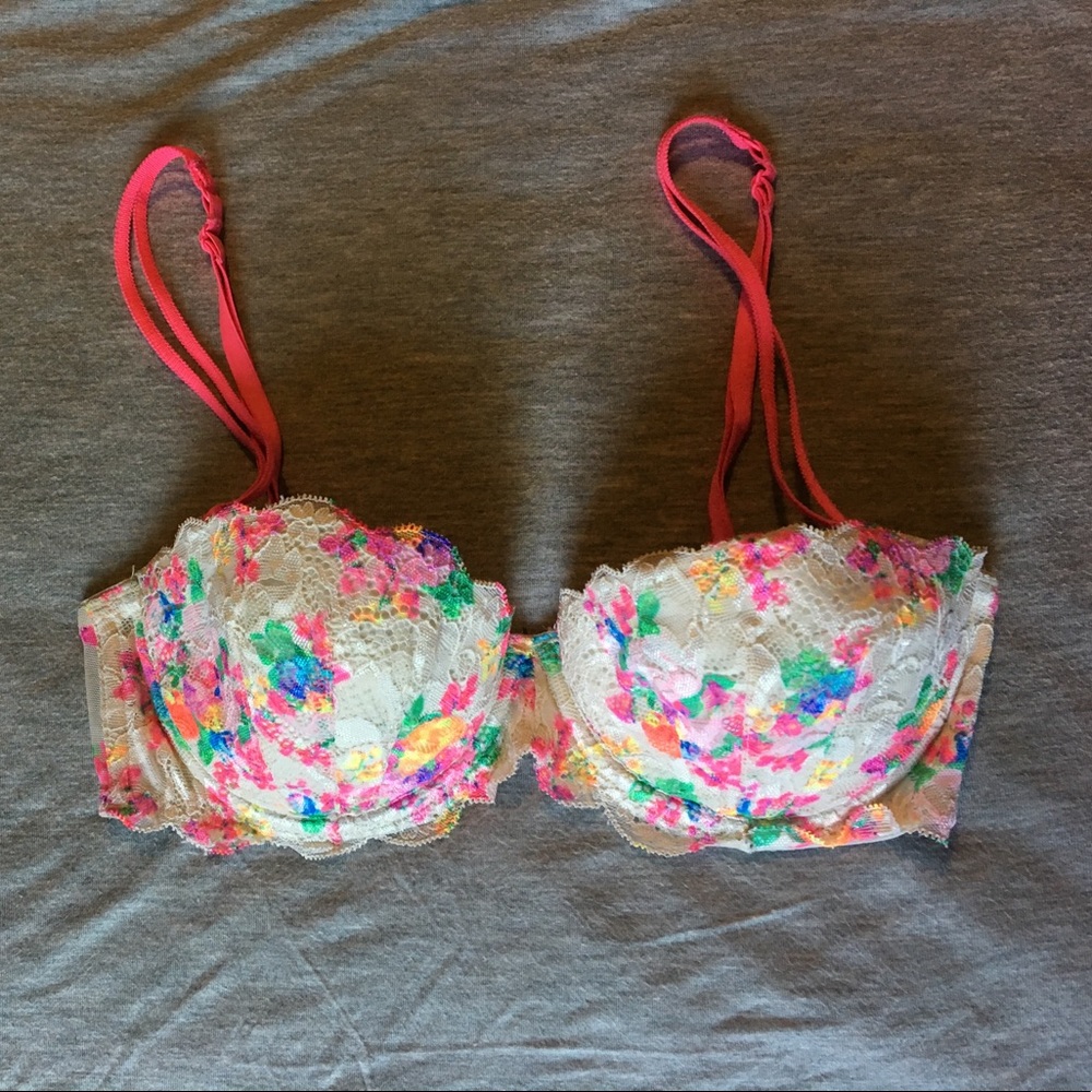 2 Victoria's Secret PINK convertible bras 32C - Picture 3 of 5