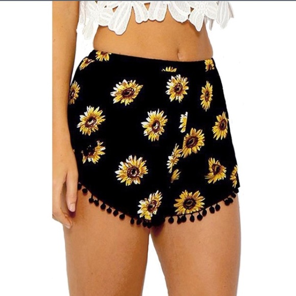 ❤️Sunflowers Elastic Short - Picture 2 of 4