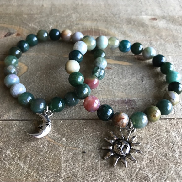 Handmade Natural Fancy Jasper Bracelet - Picture 2 of 2