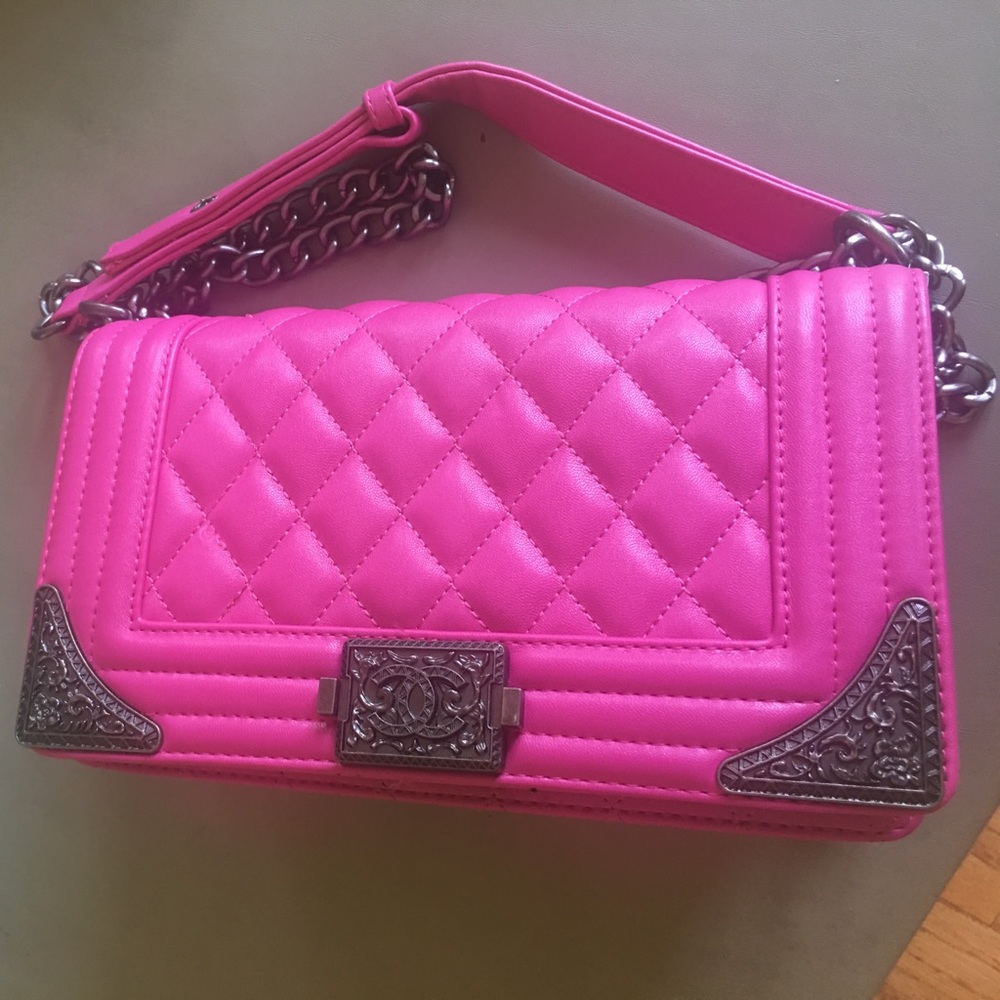 💕 PINK inspired CHANEL BAG 💕