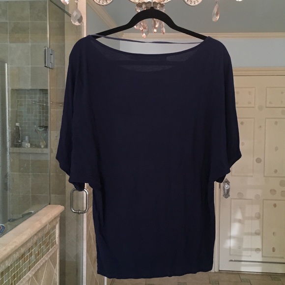 Michael Stars Navy Sparkle Tee - Picture 3 of 7