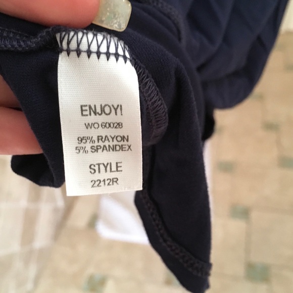 Michael Stars Navy Sparkle Tee - Picture 7 of 7