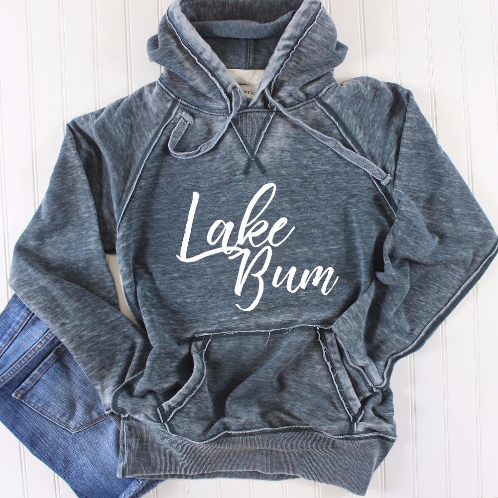 Vintage Sweatshirt - Lake Shirt - Lake Bum Hoodie