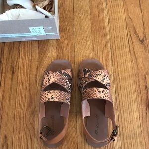 Brand new madewell leather sandals