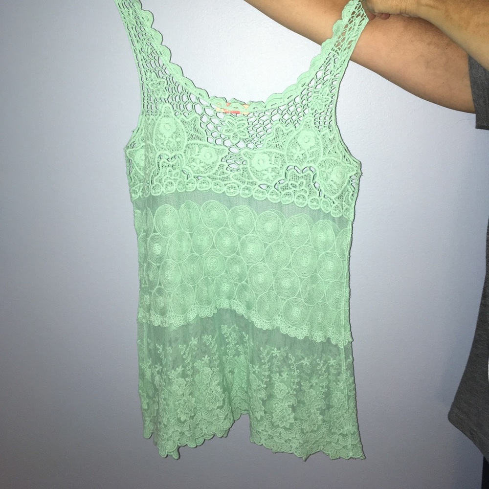 Sheer tank top