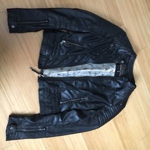 Faux leather jacket