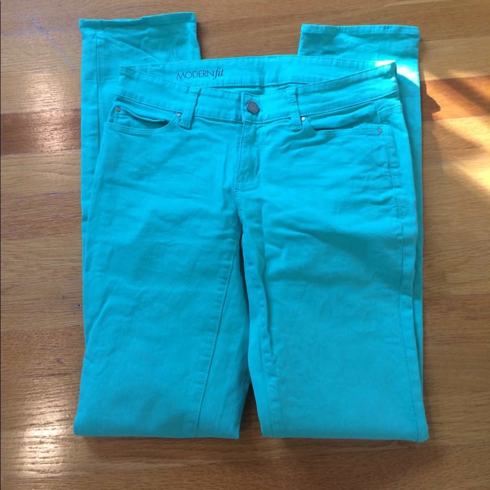 4/$15 SUPER SALE Ann Taylor Mint Green Jeans