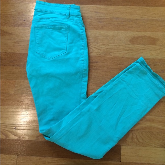 4/$15 SUPER SALE Ann Taylor Mint Green Jeans - Picture 2 of 3