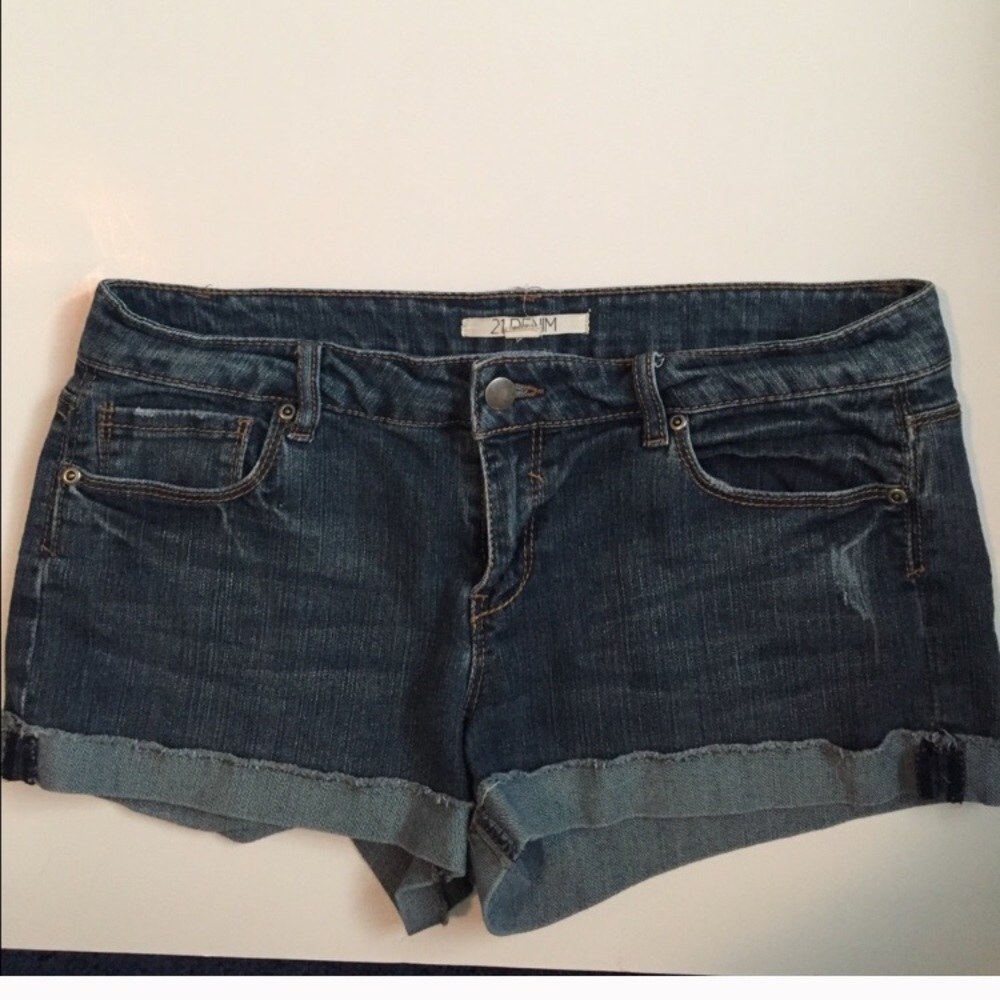 F21 jean shorts