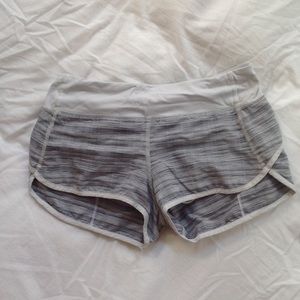 Lululemon size 4 gray speed shorts