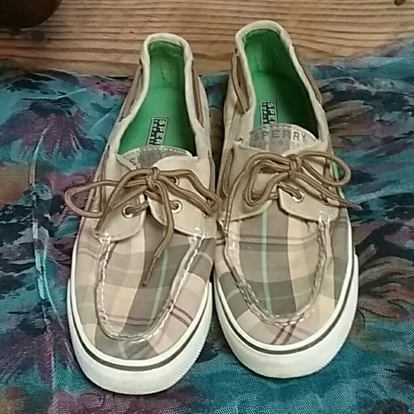 SPERRY TOPSIDERS PLAID - Picture 1 of 6