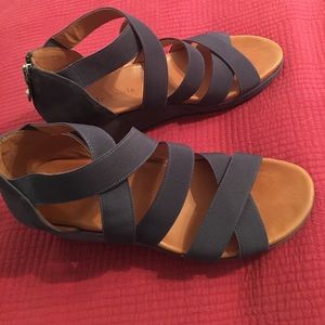 Beautiful suede platform sandals