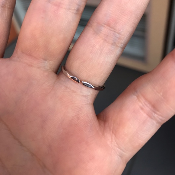 Peace Sign gold plated Ring - Picture 8 of 8