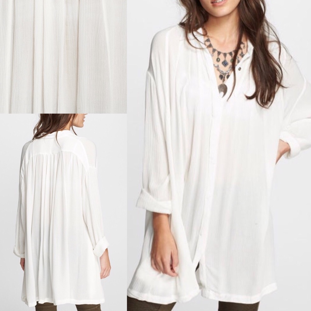 Free people button up top