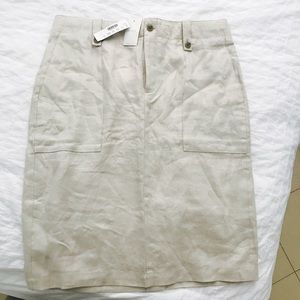 J. Crew linen skirt