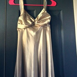 Roberta Golden Long Formal Party Dress Size 9/10