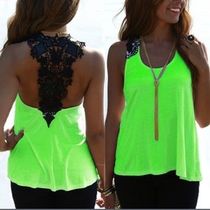 Neon Green Tank Top