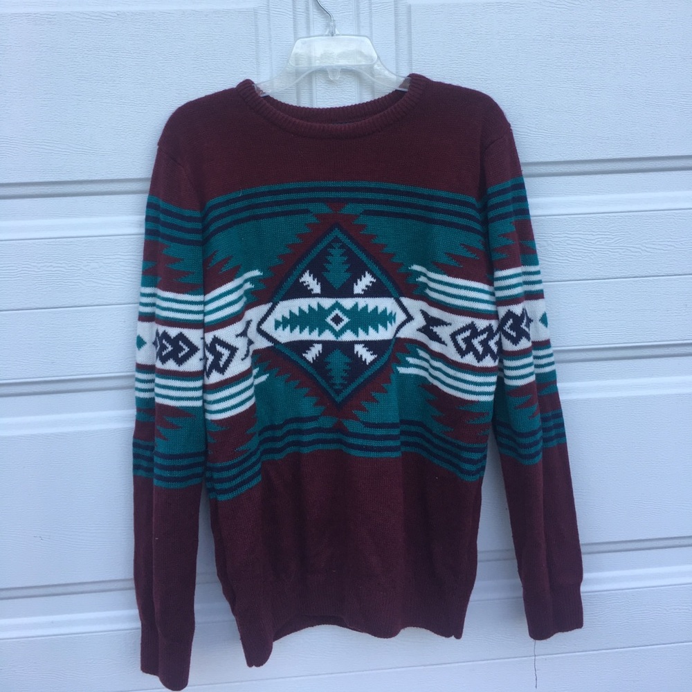 Southwestern patterned Sweater MENS MEDIUM