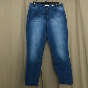 High Waisted Cropped Jeans