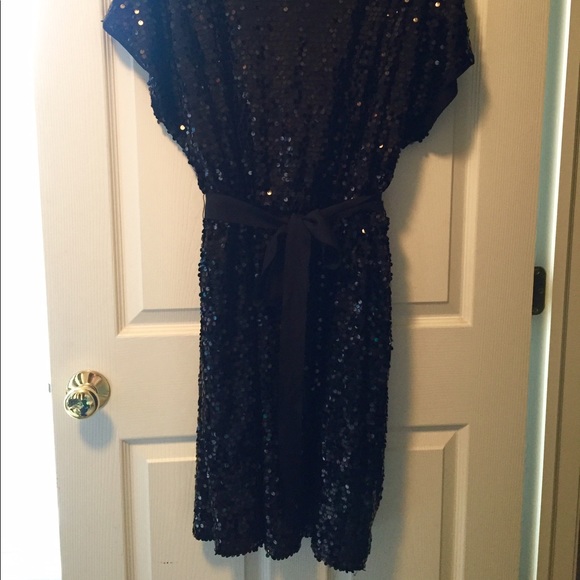 Gorgeous Black Sequin DKNY Cocktail Dress 2X 💖✨👗 - Picture 8 of 8