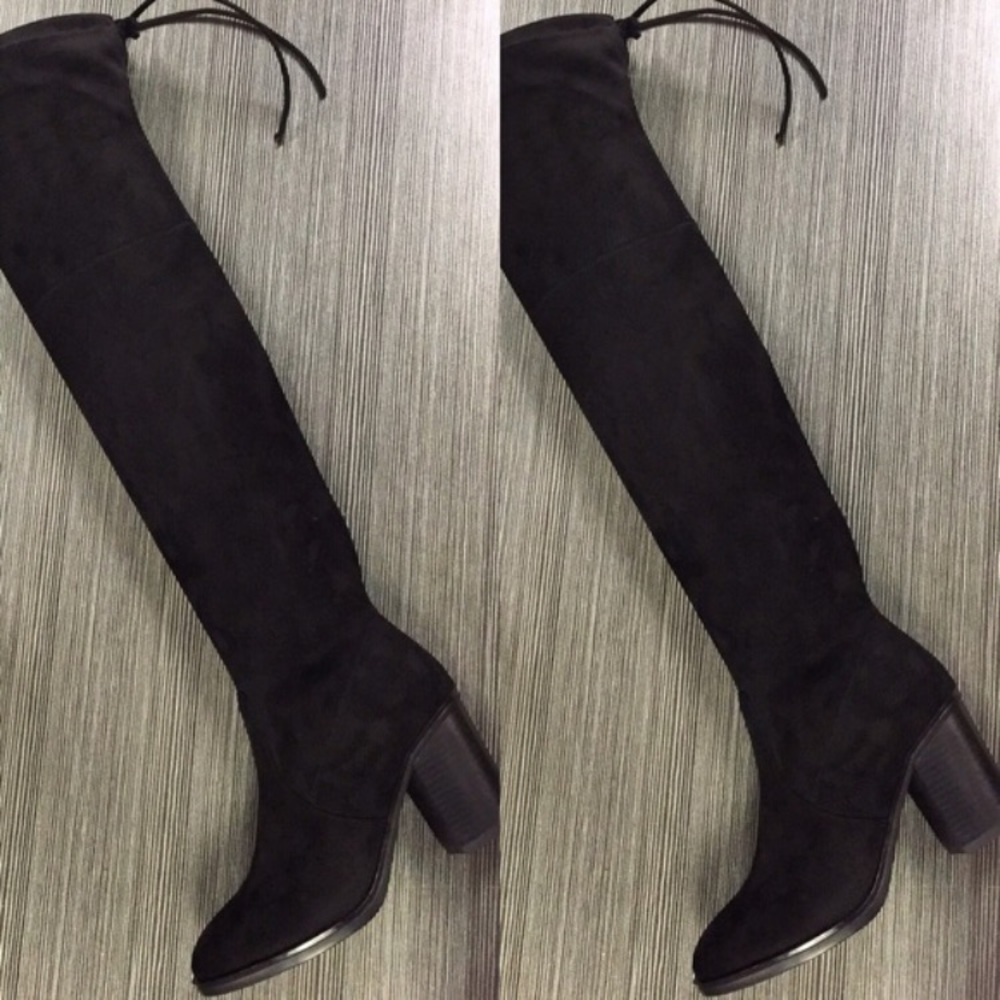 Suede over the knee boots