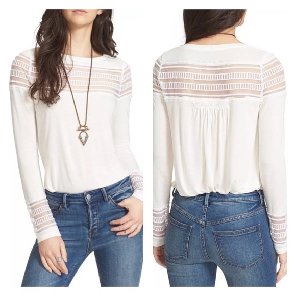 Free People Tops - Final Sale! Free People Roxie Long Sleeve Tee