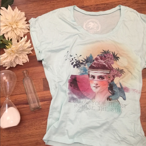 Light blue Papaya graphic tee - Picture 2 of 5