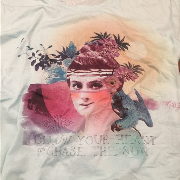 Light blue Papaya graphic tee - Picture 4 of 5