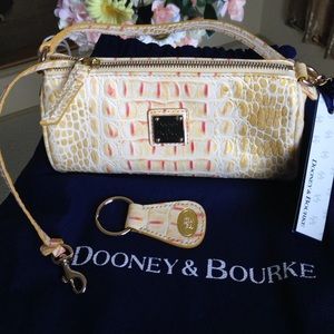 Dooney&Bourke Yellow/orange MINI leather satchel