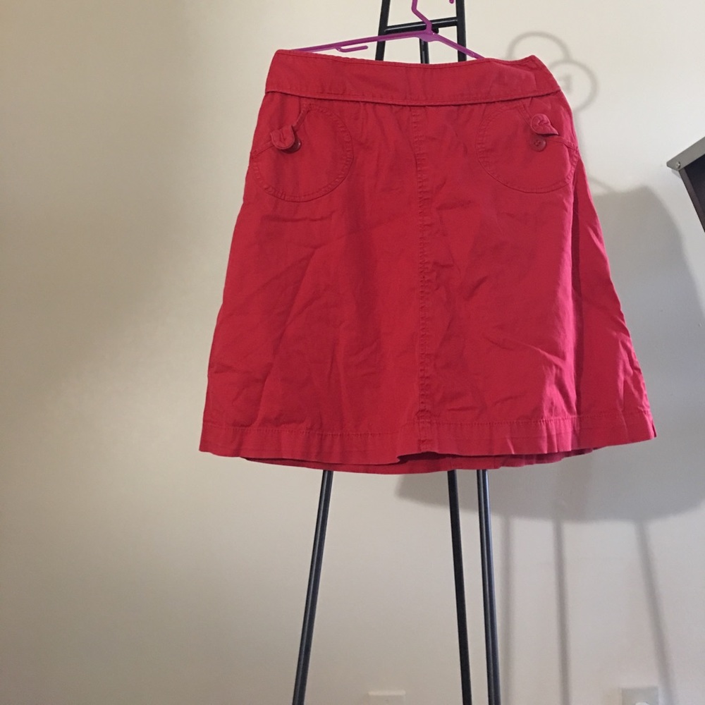 Red skirt