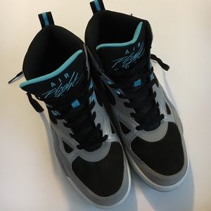 Nike Air Flight Sneakers for Men black/grey/teal