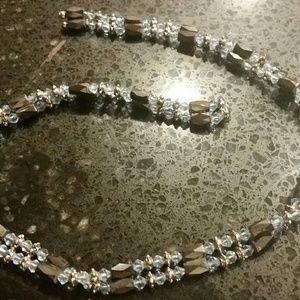 Magnetic beaded crystal bracelet