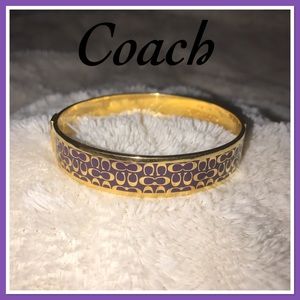 Coach logo bracelet purple