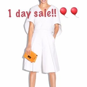 Milly Italian Cady Culottes Herring bone Gray 12